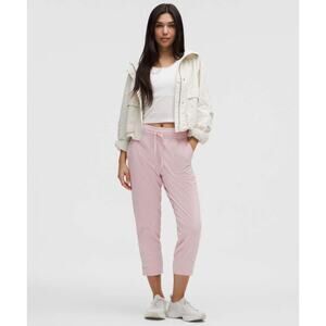 Lululemon Dance Studio Mid-Rise Cropped Pant Pink Haze Stretch W6CLWS Size 14